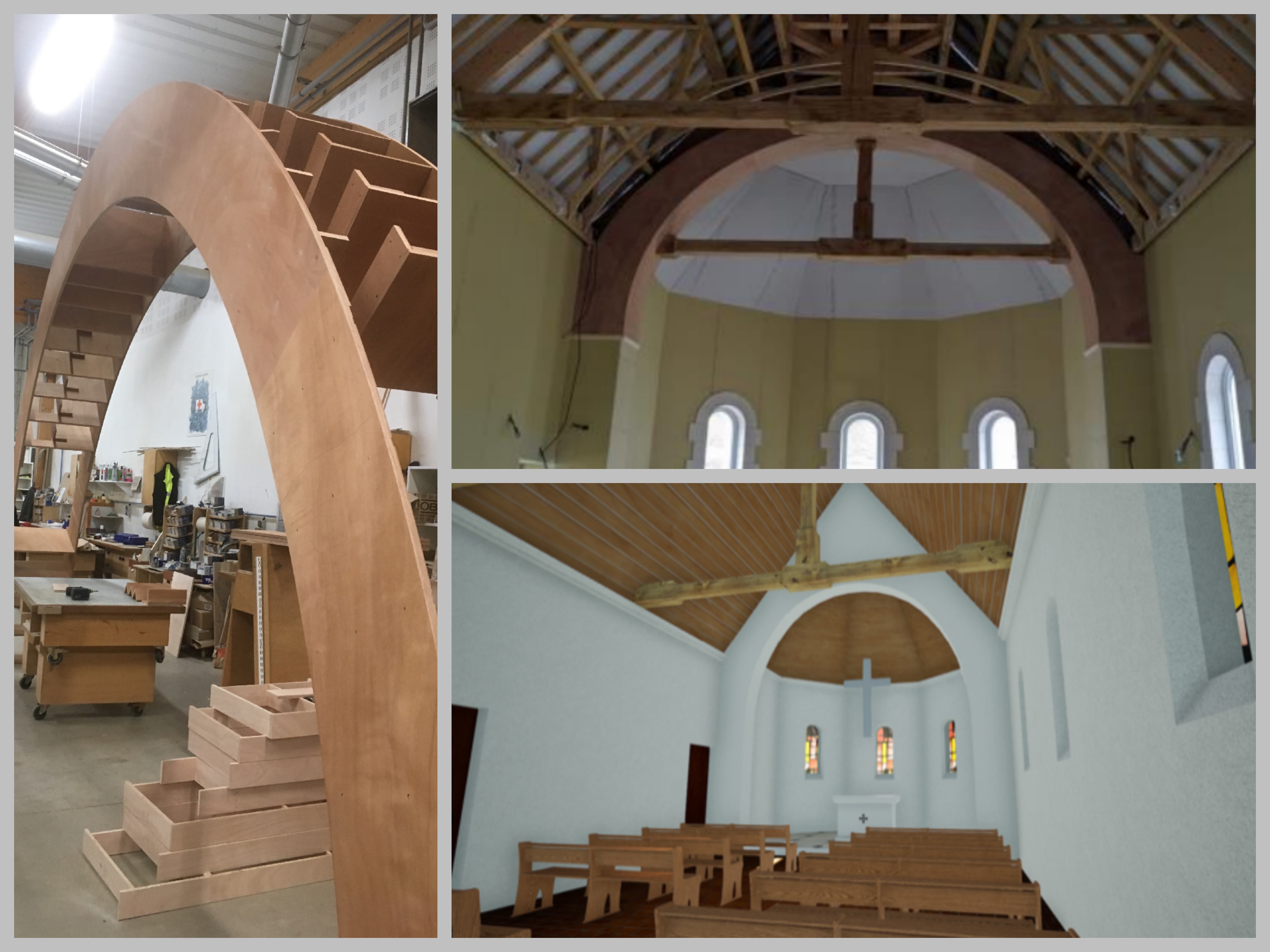 ABBAYE SAINT WANDRILLE - CINTRE CHAPELLE