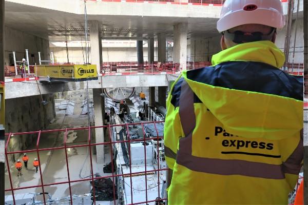 Chantier du Grand Paris express.