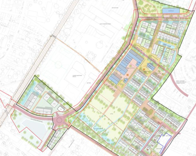 Plan d'aménagement du quartier Montmagny. 