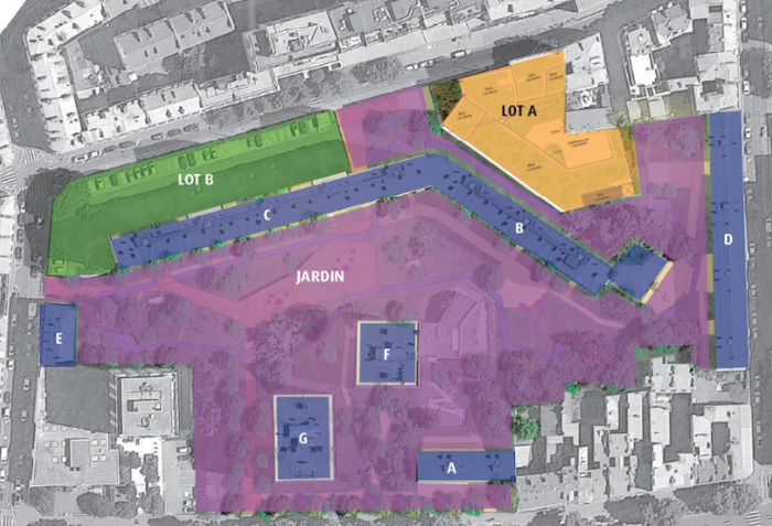 Plan d'aménagement du secteur Charenton-Meuniers.