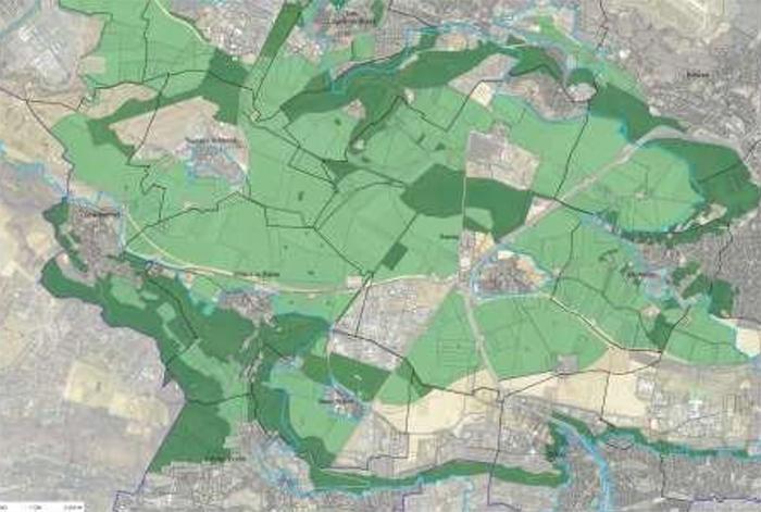 Plan de la ZPNAF de Saclay