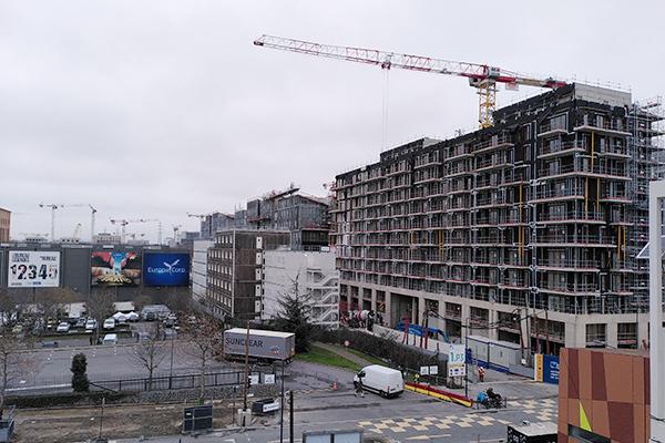 Chantier du Village des athlètes, secteur Universeine.