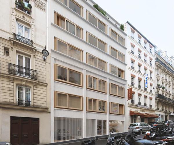 Immeuble RIVP rue Doudeauville à Paris.