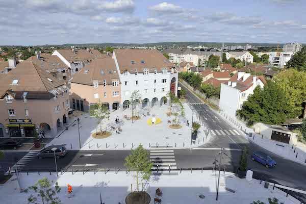 Place Lucy à Montigny-lès-Cormeilles. © Citallios