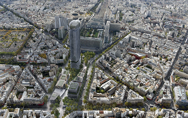 Projet Maine Montparnasse. © Rogers Stirk Harbour + Partners/Lina Ghotmeh archi