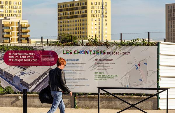 Chantier de la ZAC des Tartres. © Plaine Commune