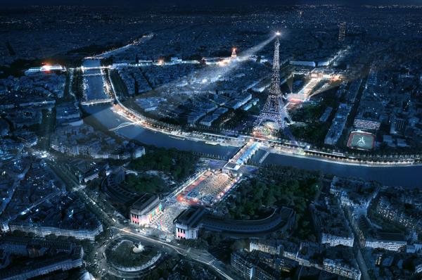 Vue du Champs de mars lors des JOP 2024. © Paris 2024/Ph. Guigard/Populous