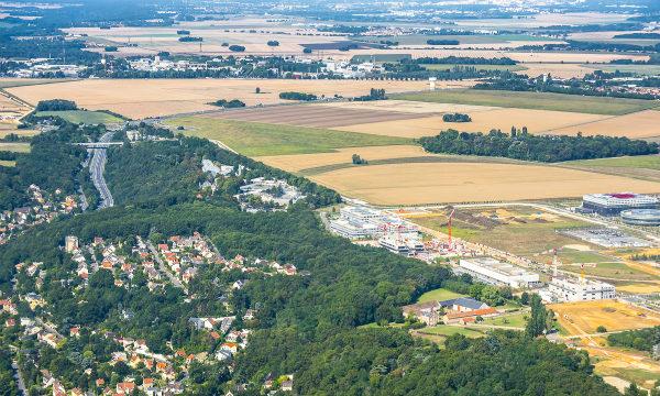 Vue aérienne de la ZAC de Corbeville. © EPA Paris-Saclay/Alticlic