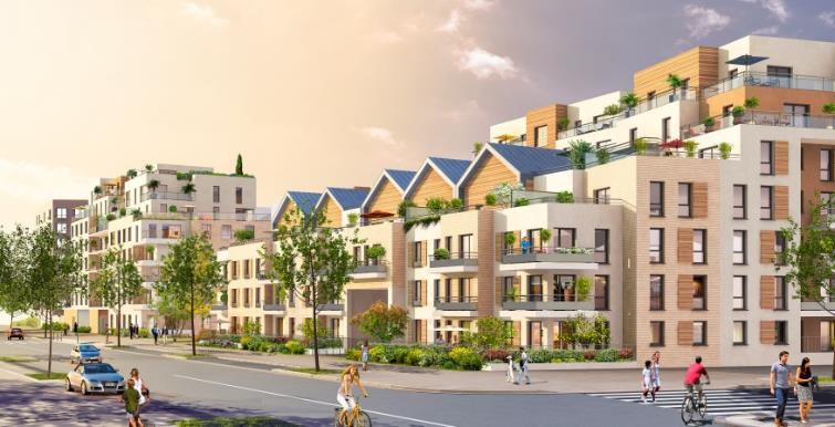 Lot de 160 logements réalisé par Sogeprom sur la ZAC Rouget de Lisle. © DR