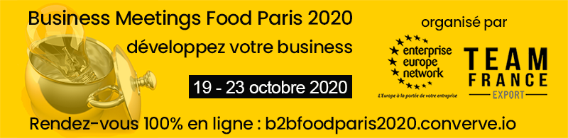 Business Meetings Food Paris 2020 on line ! 19-23 oct 2020