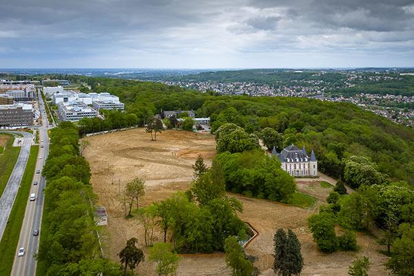 Site du futur quartier de Corbeville.