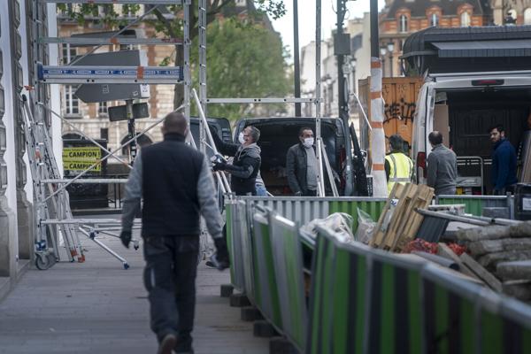 Chantier à Paris.